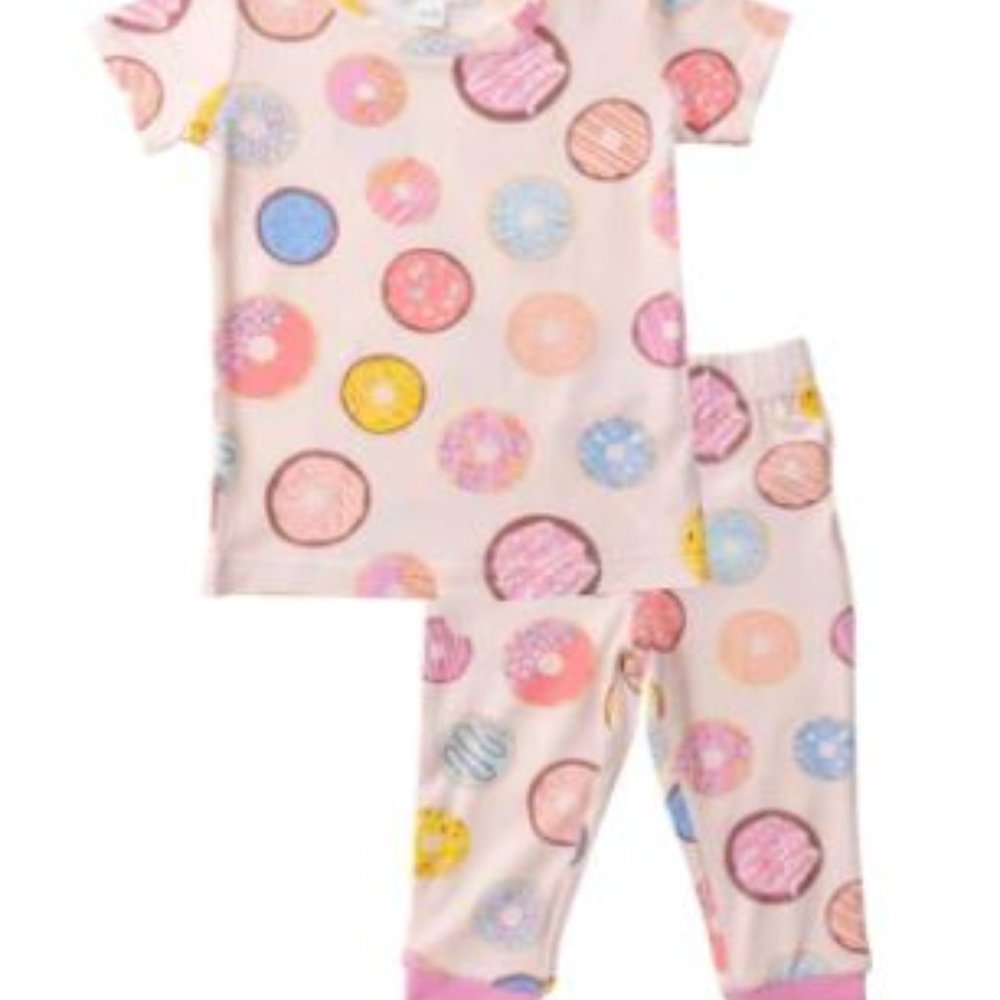 ANGEL DEAR - 3T LOUNGEWEAR SET - PINK DONUTS